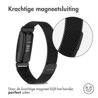 imoshion Milanees magnetisch bandje Fitbit Inspire - Maat S - Zwart