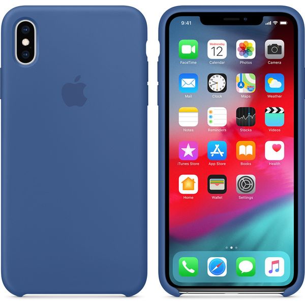 Apple Silicone Backcover iPhone Xs Max - Delft Blue