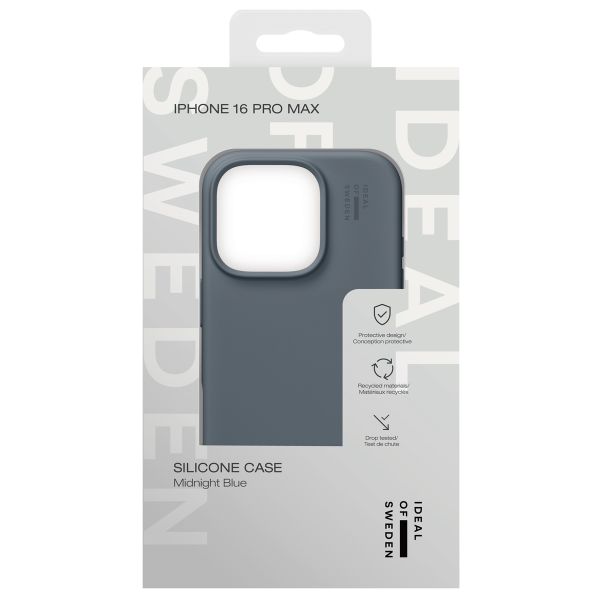 iDeal of Sweden Silicone Case Apple iPhone 16 Pro Max - Midnight Blue