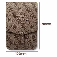 Guess Crossbody Telefoontasje - Smartphone schoudertasje met riem 4G Logo - Bruin