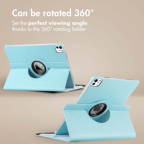 imoshion 360° Rotating Case Apple iPad Pro 13 (2025) M5 / (2024) M4 - Light Blue