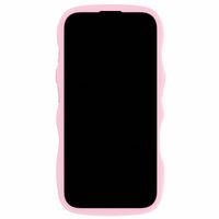 Holdit Wavy Case Apple iPhone 16 - Transparent / Pink