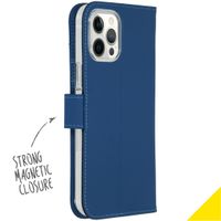 Accezz Wallet Softcase Bookcase Apple iPhone 12 Pro Max - Blauw