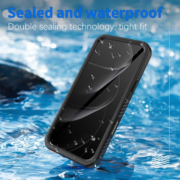 Redpepper Dot Plus Waterproof Backcover Apple iPhone 17 Pro Max - Zwart