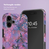 Selencia Vivid Backcover met MagSafe Apple iPhone 16 - Fresh Paint Flower Orange