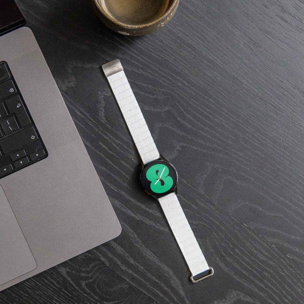 imoshion Magnetisch lederen bandje  - Universeel 22 mm aansluiting - Wit