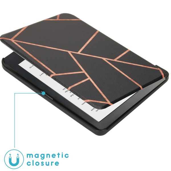 imoshion Design Slim Hard Case Bookcase Kobo Clara HD - Black Graphic