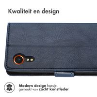 imoshion Luxe Bookcase Samsung Galaxy Xcover 7 - Donkerblauw