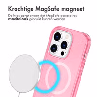 imoshion Sparkle Backcover met MagSafe Apple iPhone 13 Pro - Glitter Roze