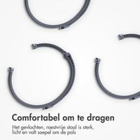 imoshion Milanees magnetisch bandje Apple Watch Series 1 - 11 / SE / Ultra (44/45/46/49 mm) - Maat M - Donkergrijs