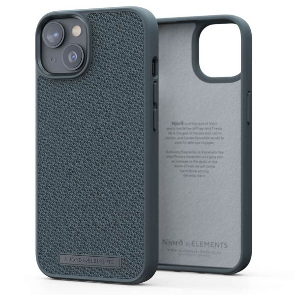 Njorð Collections Fabric Case iPhone 14 - Dark Grey