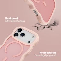 Selencia Wavy Backcover met MagSafe Apple iPhone 17 Pro Max - Soft Pink
