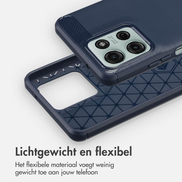 imoshion Brushed Backcover Motorola Moto G75 5G - Donkerblauw