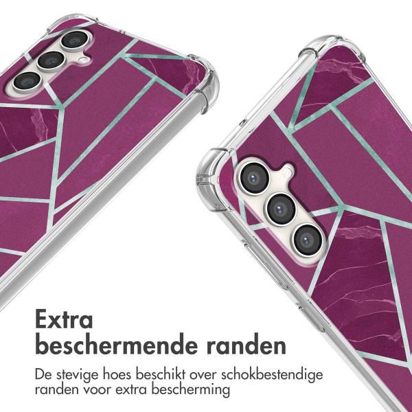 imoshion Design hoesje met koord Samsung Galaxy S23 FE - Bordeaux Graphic