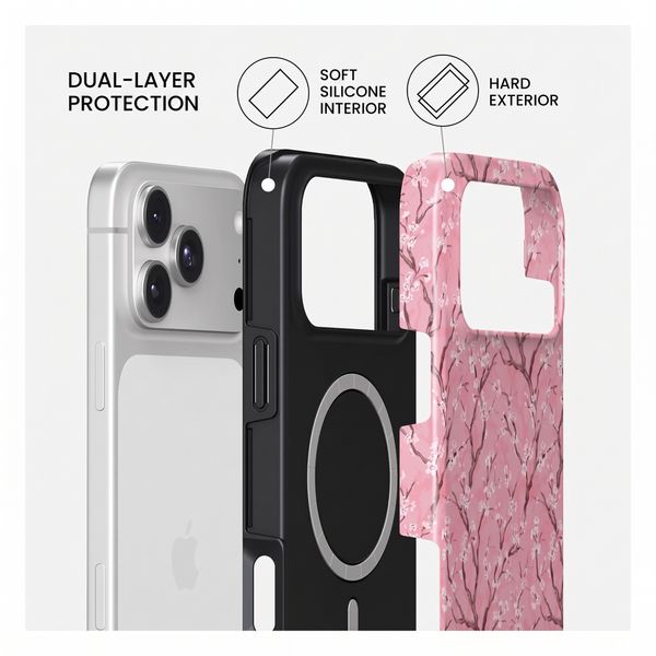 Burga Tough Back Cover with MagSafe Apple iPhone 18 Pro Max - Sakura