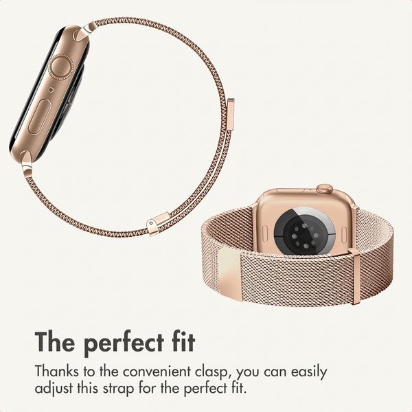 imoshion Milanese Magnetic Band Apple Watch | 44/45/46/49 mm - Rose Gold