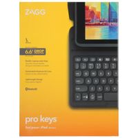 ZAGG Pro Keys Keyboard Bookcase iPad 9 (2021) 10.2 inch / iPad 8 (2020) 10.2 inch / iPad 7 (2019) 10.2 inch - Grijs