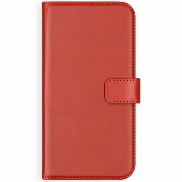 Selencia Echt Leren Bookcase Samsung Galaxy A42 - Rood