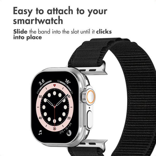 Accezz Nylon Alpine Band Apple Watch | 44/45/46/49 mm - Black