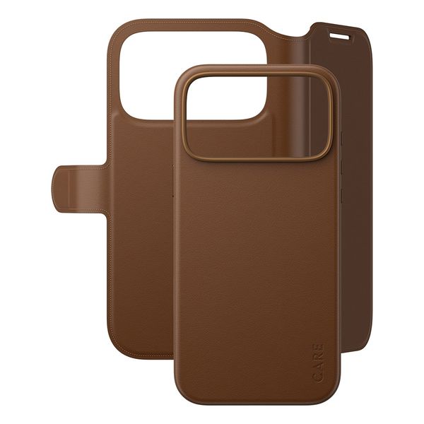 CARE by PanzerGlass Tango 2 in 1 Wallet Case MagSafe Apple iPhone 18 Pro Max / 17 Pro Max - Bruin