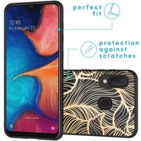 imoshion Design hoesje Samsung Galaxy A20e - Bladeren / Zwart