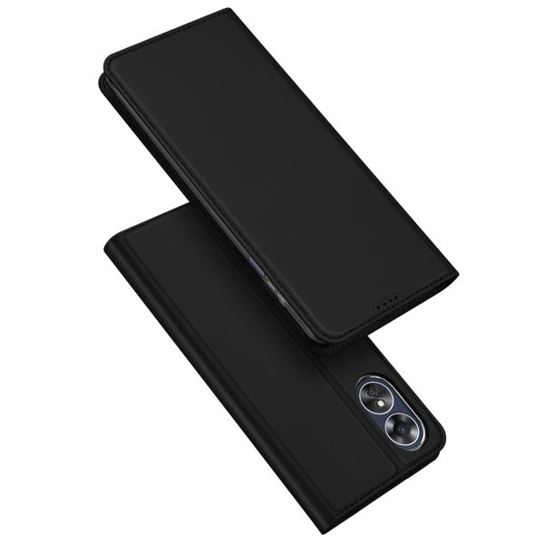 Dux Ducis Slim Softcase Bookcase Oppo A17 - Zwart