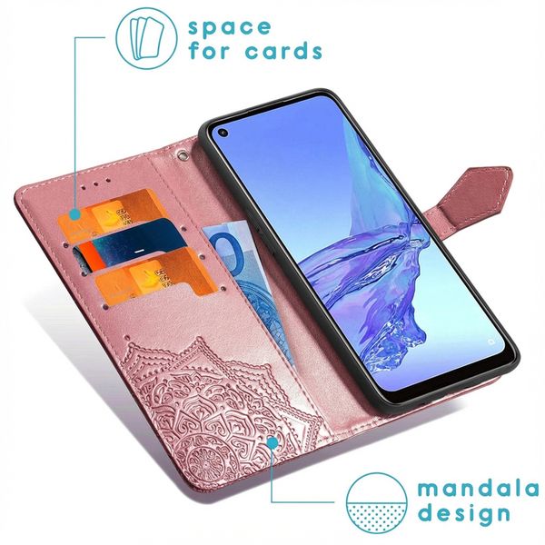 imoshion Mandala Bookcase Oppo A53 / Oppo A53s - Rosé Goud