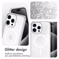 imoshion Sparkle Backcover met MagSafe Apple iPhone 15 Pro - Glitter Transparant
