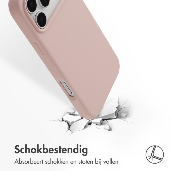 Accezz Liquid Silicone Backcover met MagSafe Apple iPhone 17 Pro Max - Roze