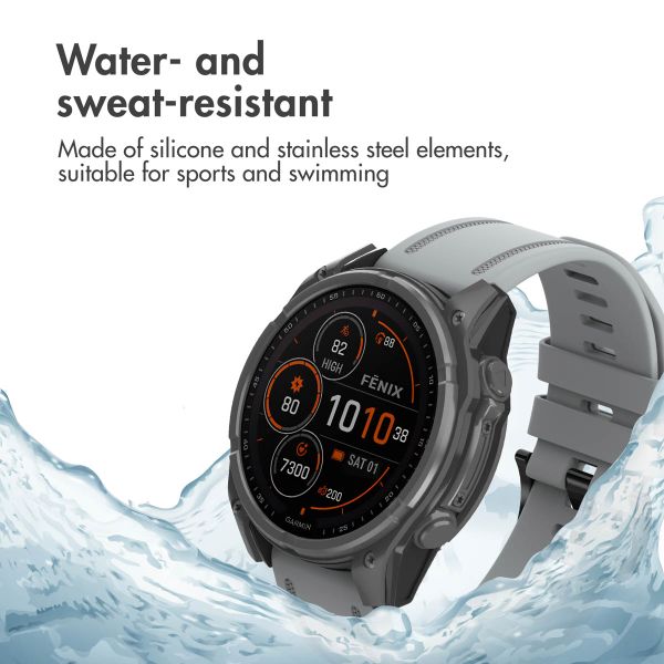 imoshion QuickFit® Line Silicone Band - Garmin QuickFit® 20 mm attachment - Grey