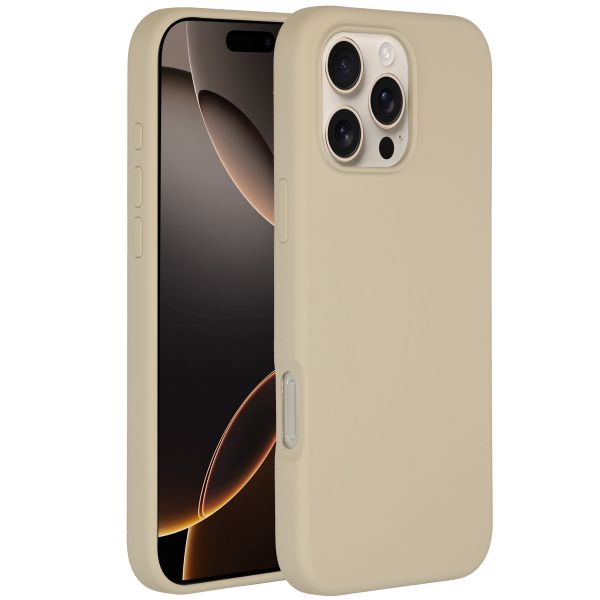 Accezz Liquid Silicone Backcover met MagSafe iPhone 16 Pro Max - Stone