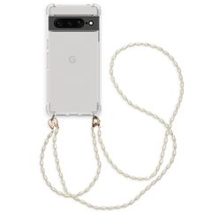 imoshion Backcover met koord + armband - Parels Google Pixel 7 Pro - Transparant