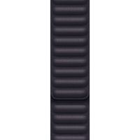 Apple Leather Link Apple Watch Series 1 t/m 9 / SE (38/40/41 mm) | Series 10 / 11 (42 mm) - Maat M/L - Ink