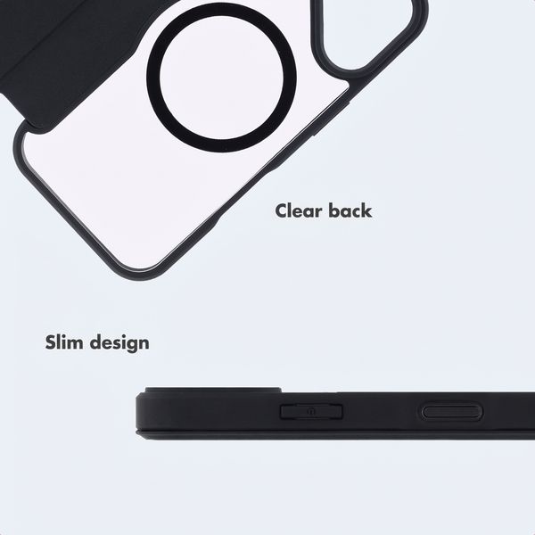 imoshion Transparent Bookcase with MagSafe Apple iPhone 17 - Black