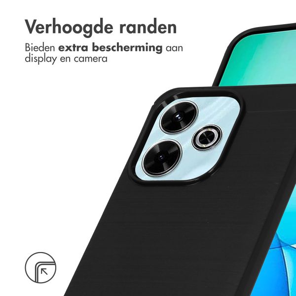 imoshion Brushed Backcover Xiaomi Redmi 13 4G - Zwart