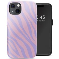 Selencia Vivid Backcover met MagSafe Apple iPhone 13 - Zebra Light Pink Lilac