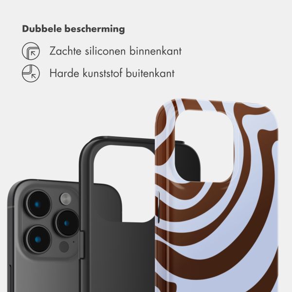 Selencia Vivid Backcover Apple iPhone 15 Pro - Dream Swirl Chocolate