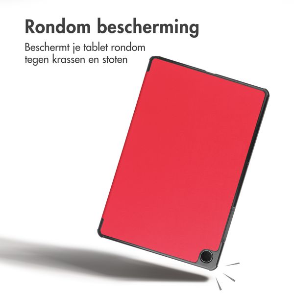 imoshion Trifold Bookcase Samsung Galaxy Tab A11 Plus - Rood
