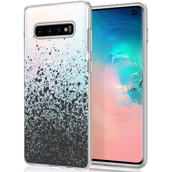 imoshion Design hoesje Samsung Galaxy S10 - Spetters - Zwart