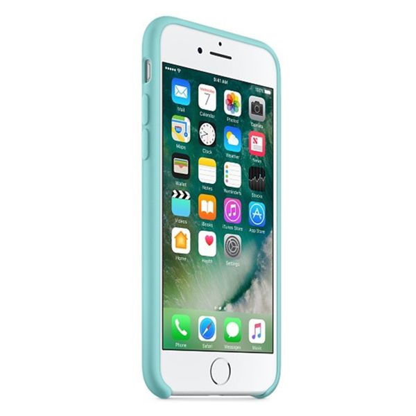 Apple Silicone Backcover Apple iPhone SE (2022 / 2020) / 8 / 7 - Sea Blue