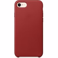 Apple Leather Backcover voor Apple iPhone SE (2022 / 2020) / 8 / 7 - Red