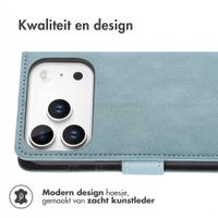 imoshion Luxe Bookcase Apple iPhone 18 Pro Max / 17 Pro Max - Lichtblauw