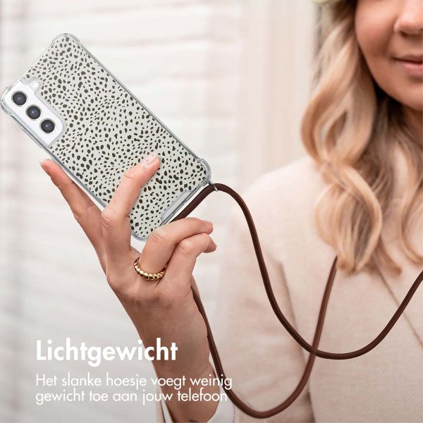 imoshion Design hoesje met koord Samsung Galaxy S21 FE - Desert Dots