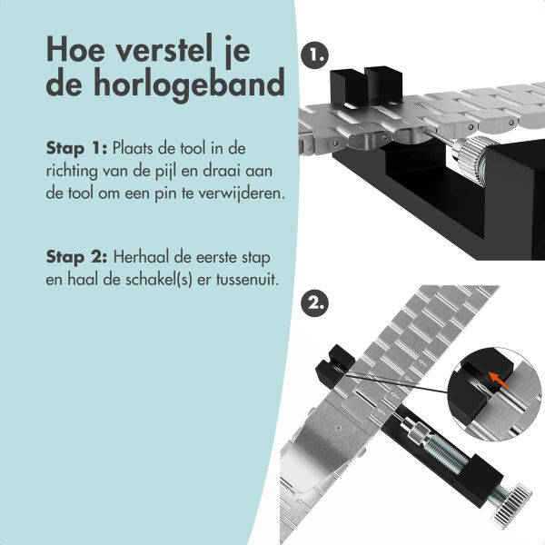 imoshion Premium smartwatch bandje toolkit - Inkorter smartwatch / horloge bandjes - Zwart