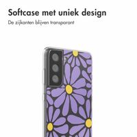 imoshion  Design hoesje Samsung Galaxy S21 FE - Tropical Violet Flowers Connect