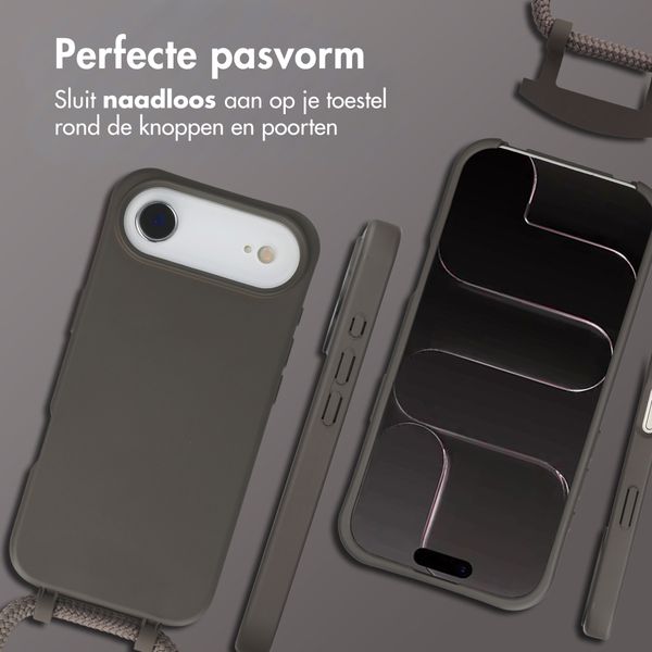 imoshion Color Backcover met afneembaar koord met MagSafe Apple iPhone Air - Black Coffee