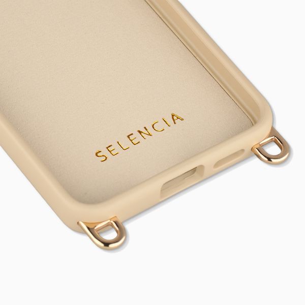 Selencia Rivièra MagSafe Backcover met afneembare haakjes Samsung Galaxy A57 (5G) - Milky Latte