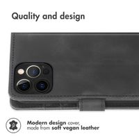 imoshion Bookcase with Strap Apple iPhone 12 (Pro) - Black