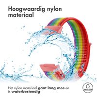 imoshion Nylon bandje Fitbit Charge 5 - Maat S - Rainbow
